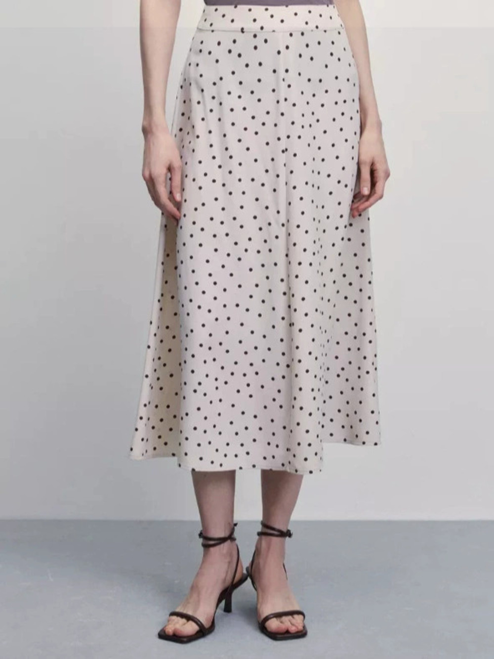 Zara Fall Vintage High Waist Polka Dot Skirt Office Work Design